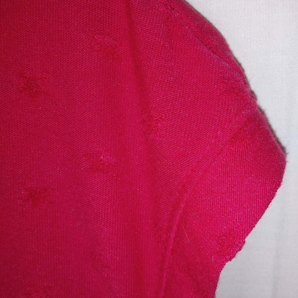 Elle XL Red Eyelet Sleeveless Top Plus - Picture 5 of 8